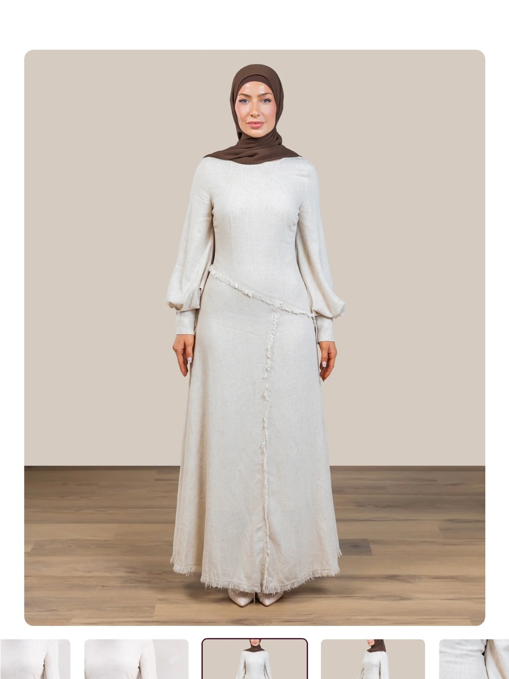 Beige Batul the Collection Dress